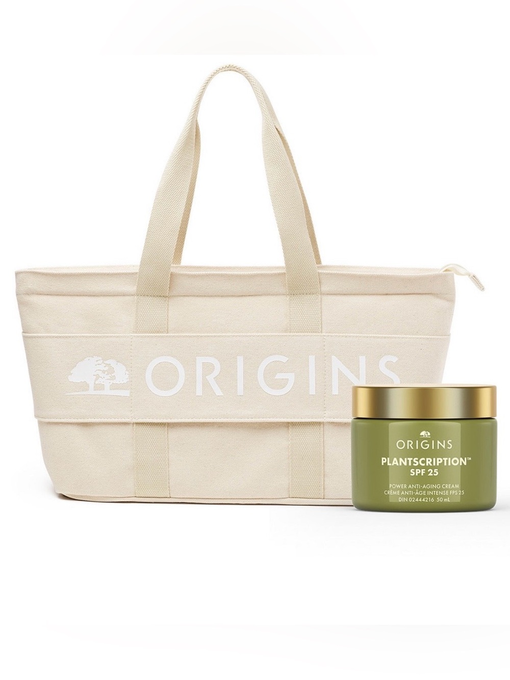 Origins Plantscription SPF 25 Anti-Aging Cream 50ml Limited Edition Canvas Tote